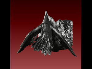 Crow Model Cetak 3D