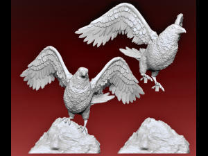 Crow Model Cetak 3D