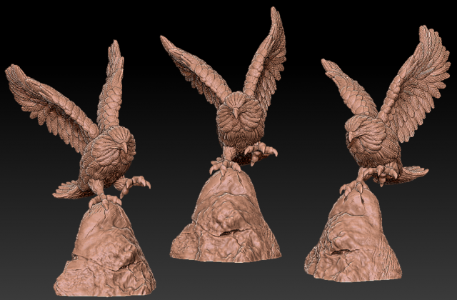 Eagle 3D 打印模型 .c4d .max .obj .3ds .fbx .stl .blend 