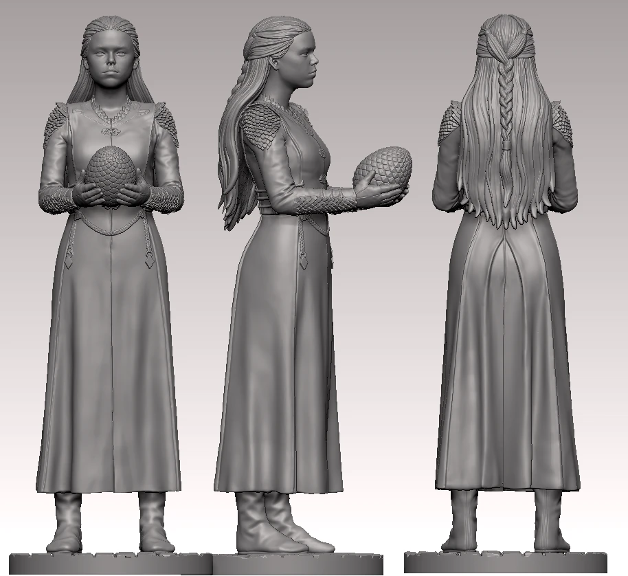 Rhaenyra 3D print model 3D Print Model .c4d .max .obj .3ds .fbx .stl .blend