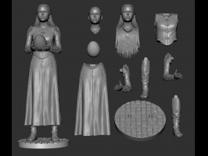 Rhaenyra 3D print model Model Cetak 3D