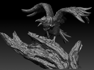 Crow 3D Print Model