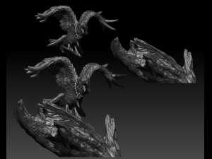 Crow Modelo de impresión 3D