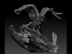 Crow 3D Print Model