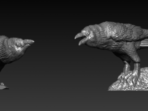 Crow Model Cetak 3D