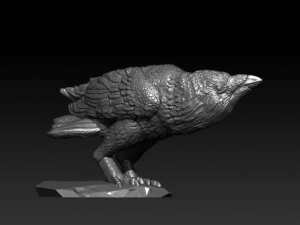 Crow Model Cetak 3D