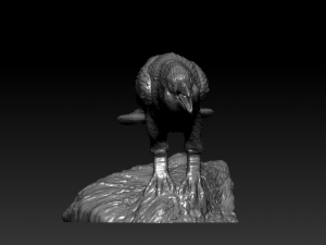 Crow Model Cetak 3D
