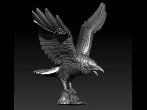 Crow Model Cetak 3D