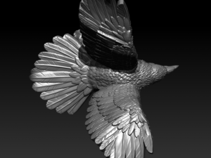Crow Model Cetak 3D