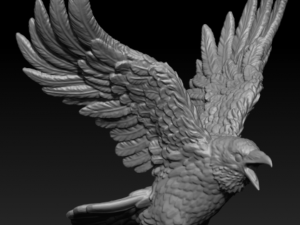 Crow 3D Print Model