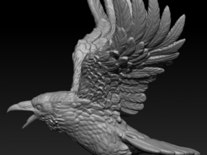 Crow 3D Print Model