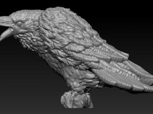 Crow 3D Print Model