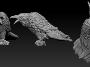 Crow 3D Print Model