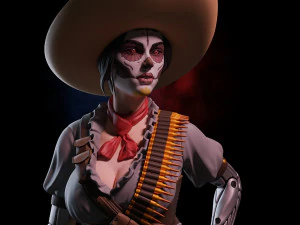 Lady Mechanika 3D Print Model
