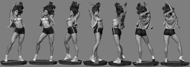 American Chavez 3D 打印模型 .c4d .max .obj .3ds .fbx .stl .blend