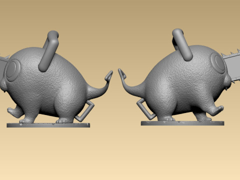Chibi Pochita Model Cetak 3D