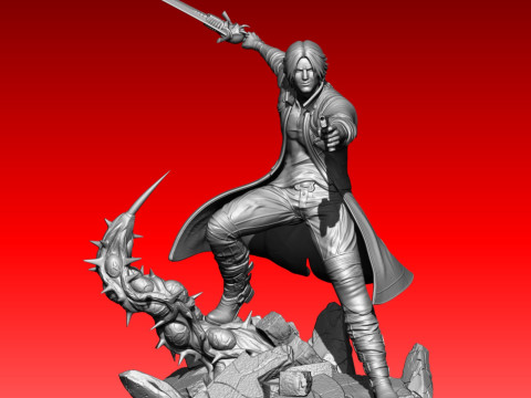 Devil May Cry Dante 3D 打印模型