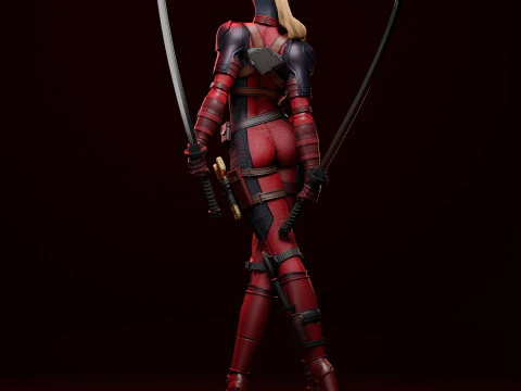Lady Deadpool 3D Print Model