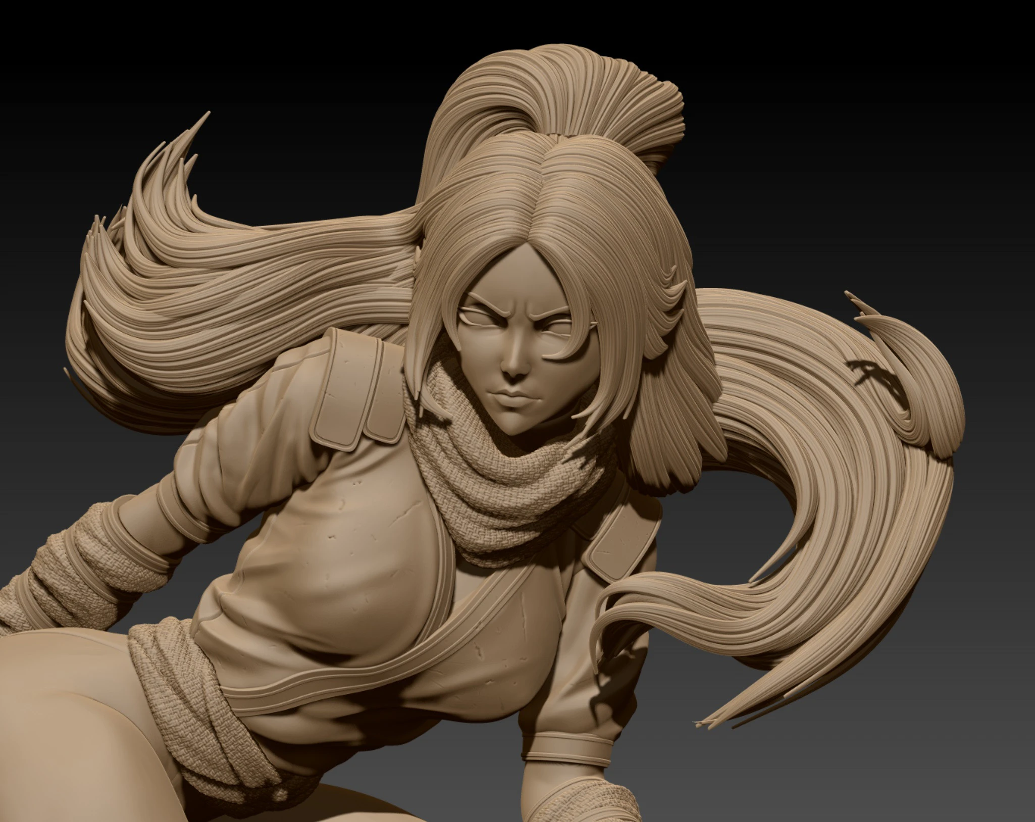 Yoruichi Shihouin 3D Print Model .c4d .max .obj .3ds .fbx .stl .blend 