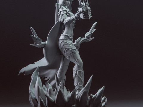 Sylvanas Windrunner Model Cetak 3D