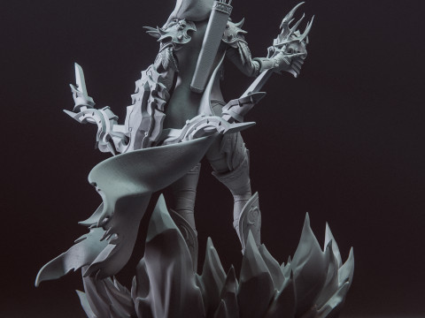 Sylvanas Windrunner Model Cetak 3D