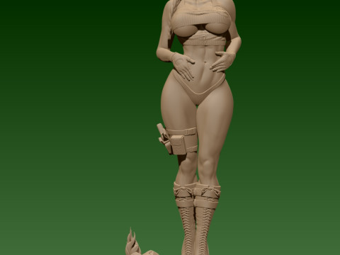 Lara Croft 3D 打印模型