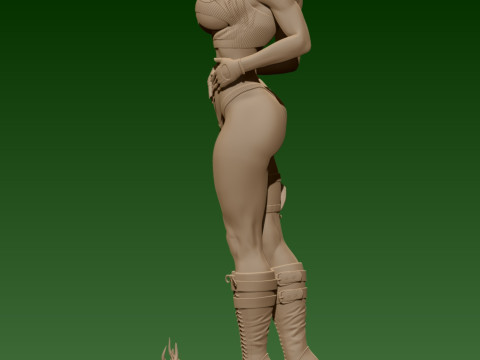 Lara Croft 3D 打印模型