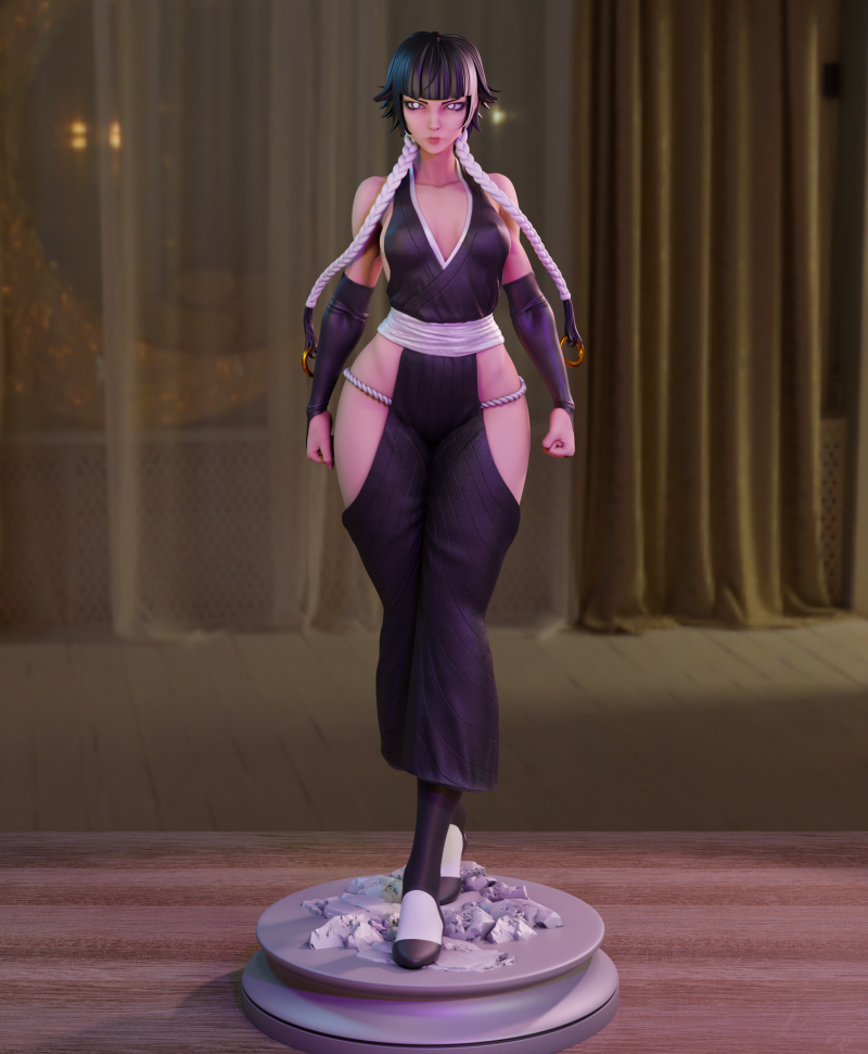 Soi Fon 3D Print Model .c4d .max .obj .3ds .fbx .stl .blend 