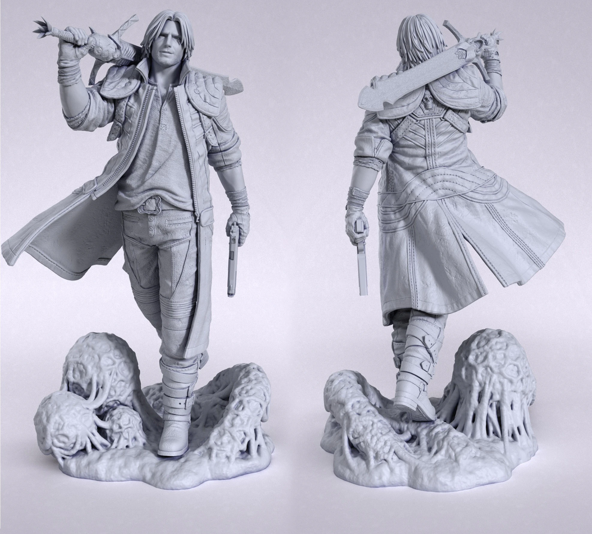Dante - Devil May Cry 3D Print Model .c4d .max .obj .3ds .fbx .stl .blend 