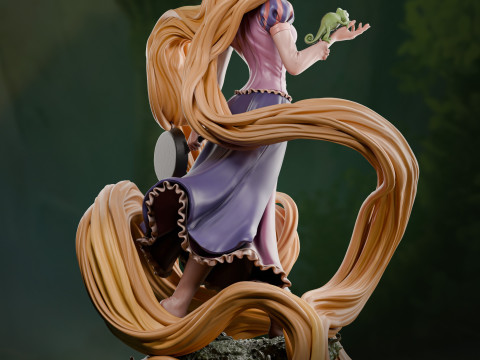 Rapunzel 3D 프린트 모델