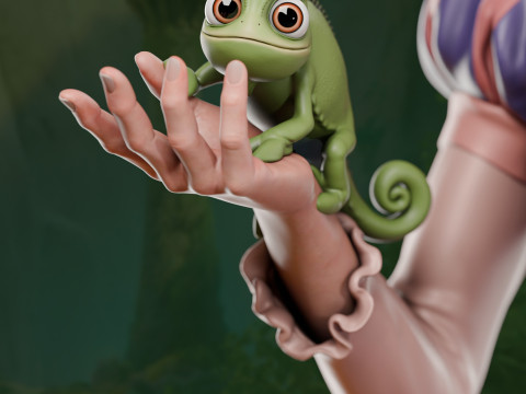 Rapunzel 3D 프린트 모델