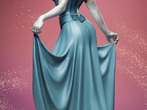 Cinderella 3D Print Model