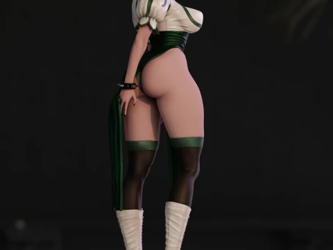 Chun Li Modèles 3D en vedette