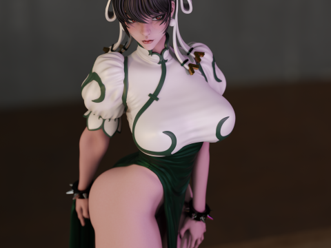 Chun Li 3Dプリントモデル