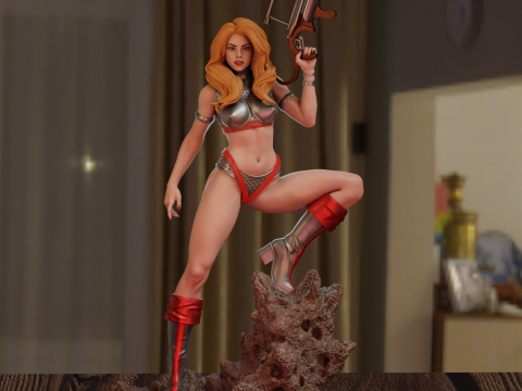 Barbarella 3D Print Model
