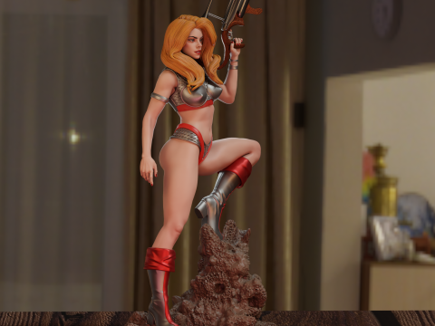 Barbarella 3D 打印模型
