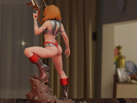 Barbarella 3D 打印模型