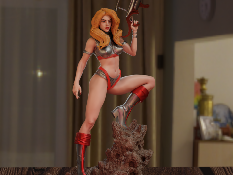 Barbarella 3D 打印模型