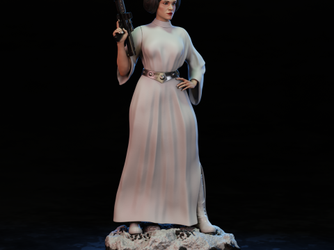 Princesa Leia 3D Print Model