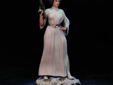 Princesa Leia 3D Print Model