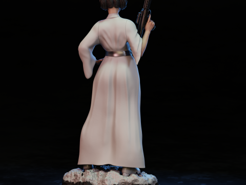 Princesa Leia 3D Print Model