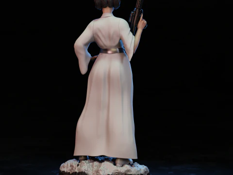Princesa Leia 3D Print Model