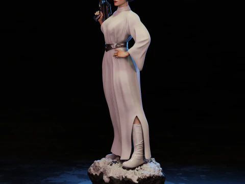 Princesa Leia 3D Print Model