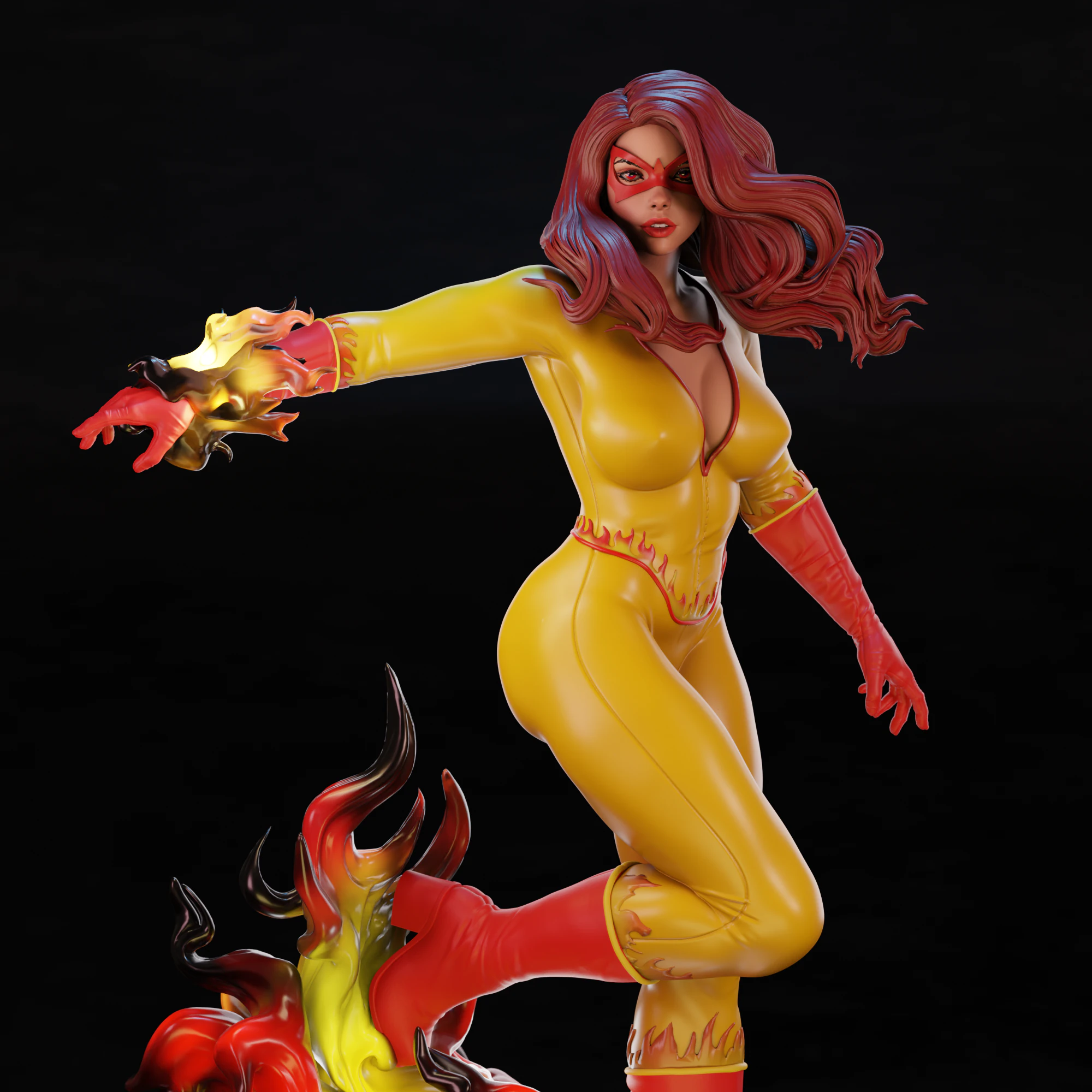 Firestar 3D Print Model .c4d .max .obj .3ds .fbx .stl .blend 