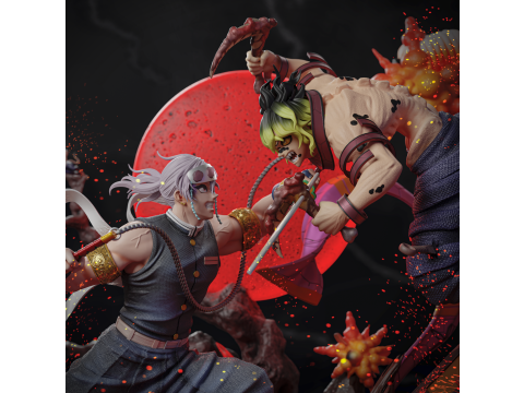 Gyutaro vs Tengen 3D Print Model