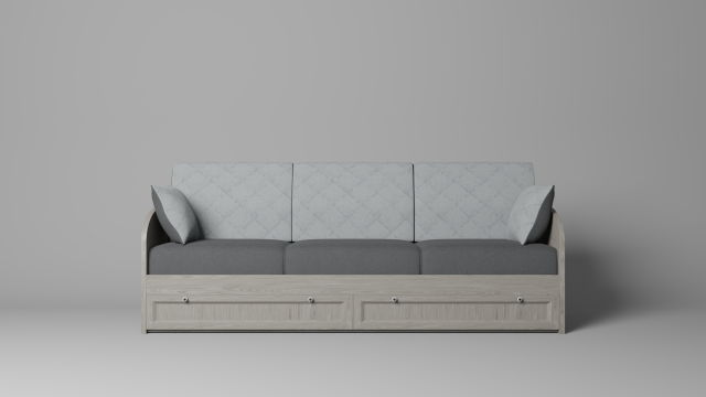 bed with drawers 3D 模型 .c4d .max .obj .3ds .fbx .stl .blend