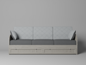 bed with drawers Modelo 3D