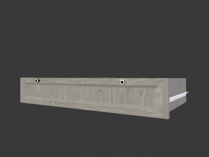 bed with drawers 3D 模型