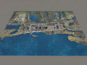 Port terminal 3D Model