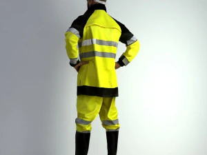 Man Worker Safety 3D Model